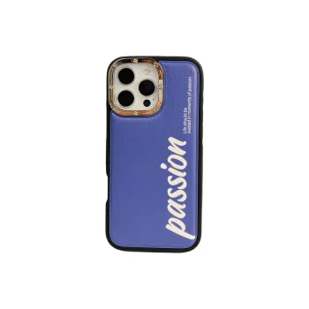 Wei Xin Leather Material Leather Landscape English Phone Cases Compatible With IPhone 16/15 Pro Max/Apple 13/14 Pro/Max