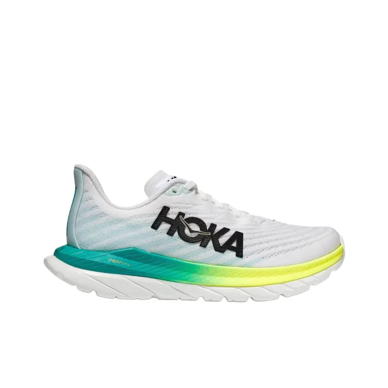 HOKA ONE ONE Mach 5 White Blue Glass Women's-1