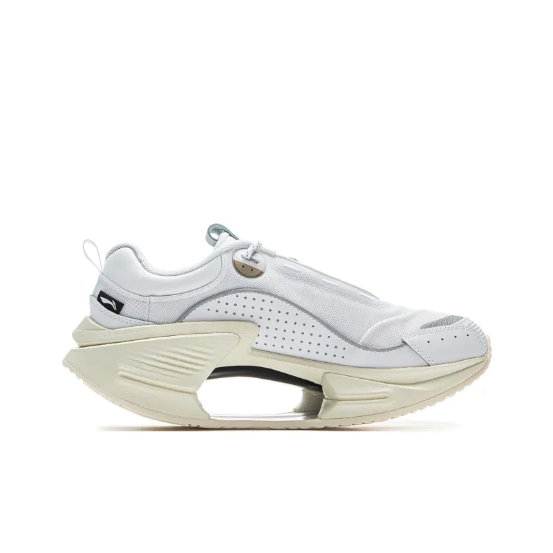 LiNing Cushioning Rebound Low Top Running Shoes Men's Standard White-1