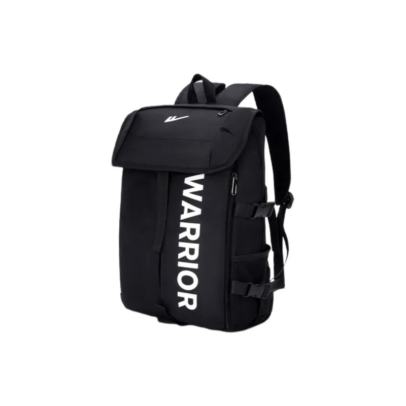Warrior Oxford Fabric Backpack Regular Unisex Black/White-3