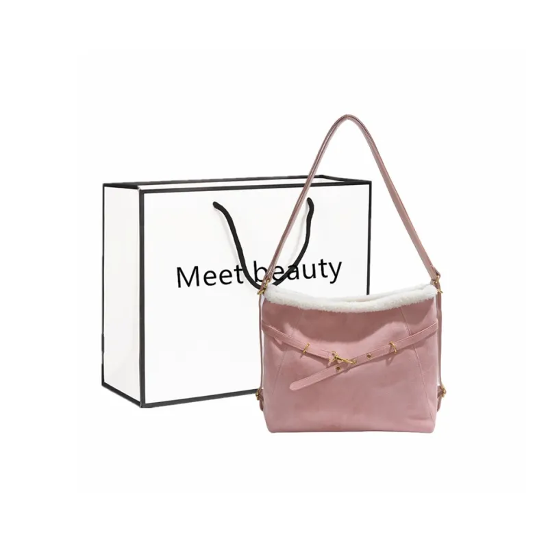 Fitchell PU Shoulder Bag Women's Coffee/Pink/Brown/Black-1