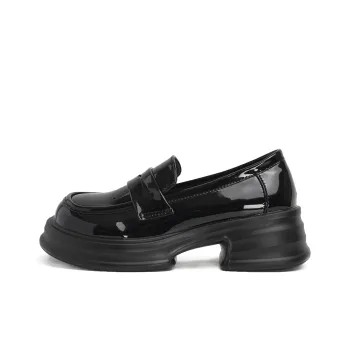 NUNZ Loafers Women's Gloss Black/Beige