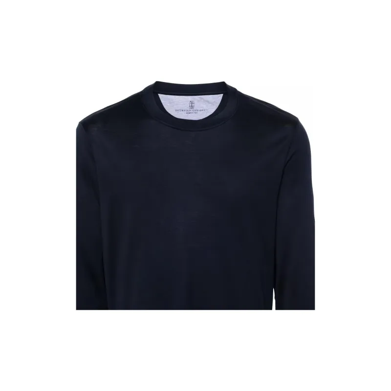 Brunello Cucinelli Long Sleeved Crewneck T Shirt-4