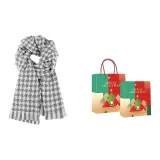 Gray Houndstooth, Christmas Holiday Box