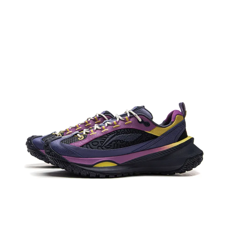 CHUMS x LiNing Travel Hero CRC Cushioning Low Top Running Shoes Unisex Dark Blue Purple-2
