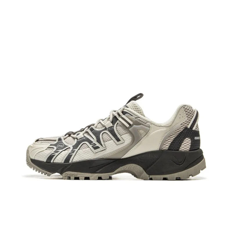 LiNing CF Tracing, Xingye Cushioning Abrasion Resistant Lightweight Low Top Hiking Shoes Unisex Mica Obsidian Gray-0
