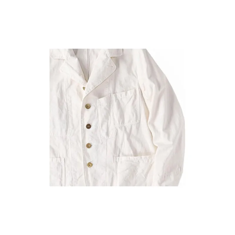 Burberry Denim Jackets Unisex White-2
