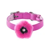 [Barbie Pink]Floral Plush Accessories+Barbie Pink Collar