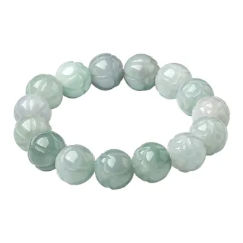 Emerald Bean Type Jadeite Bracelets Unisex