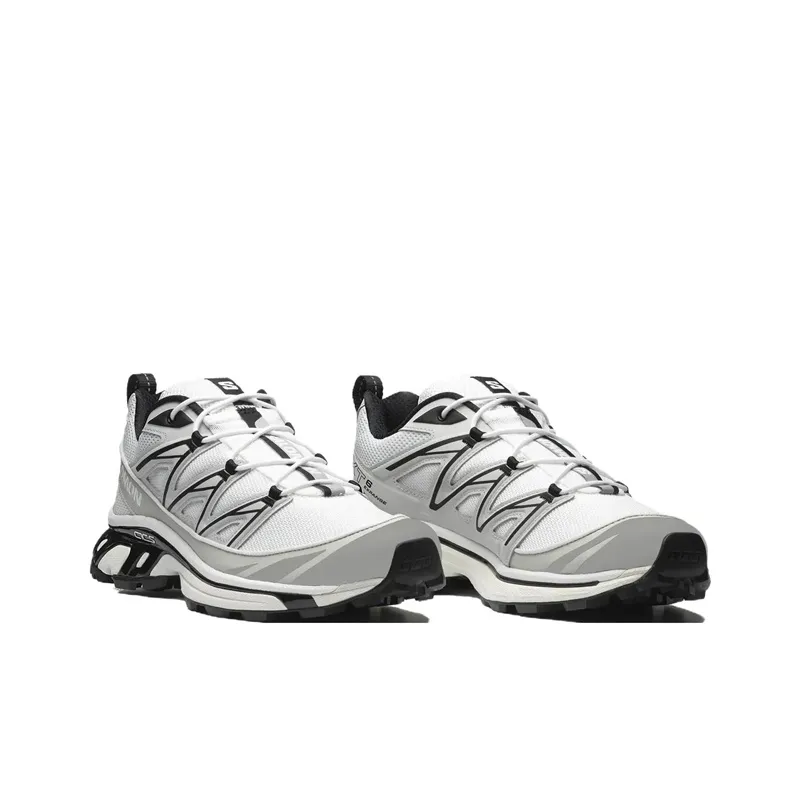 SALOMON XT 6 Slip Resistant Low Top Running Shoes Unisex White Gray-2