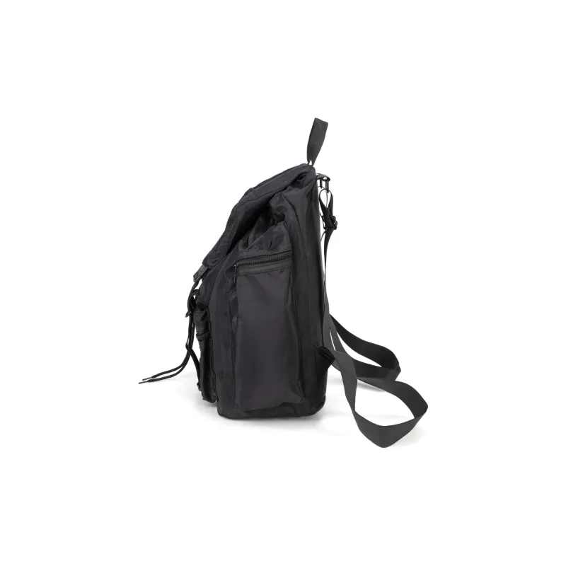 TAKI Fashion Casual Versatile Students Backpack Regular Nylon Unisex Couple's Version Black With Free Pen Pouch Unisex-1