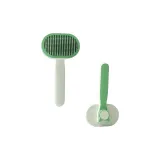 [Oval Self-Cleaning Comb]Green