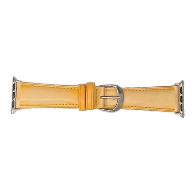 Warbler Dew Compatible With Apple Watch Apple Watch Band S9/S8/SE/7/6/5/4/3 Misty Wax Leather Strap-14