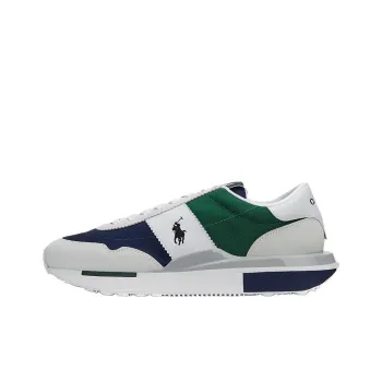 Polo Ralph Lauren Train 89 Low Top Casual Shoes Men's White Green