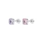 Millennium Rose Stud Earrings[Purple+Pink]