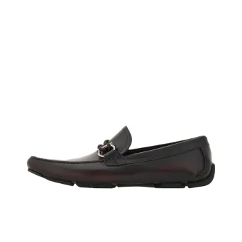FERRAGAMO GANCINI Loafers Men's Burgundy