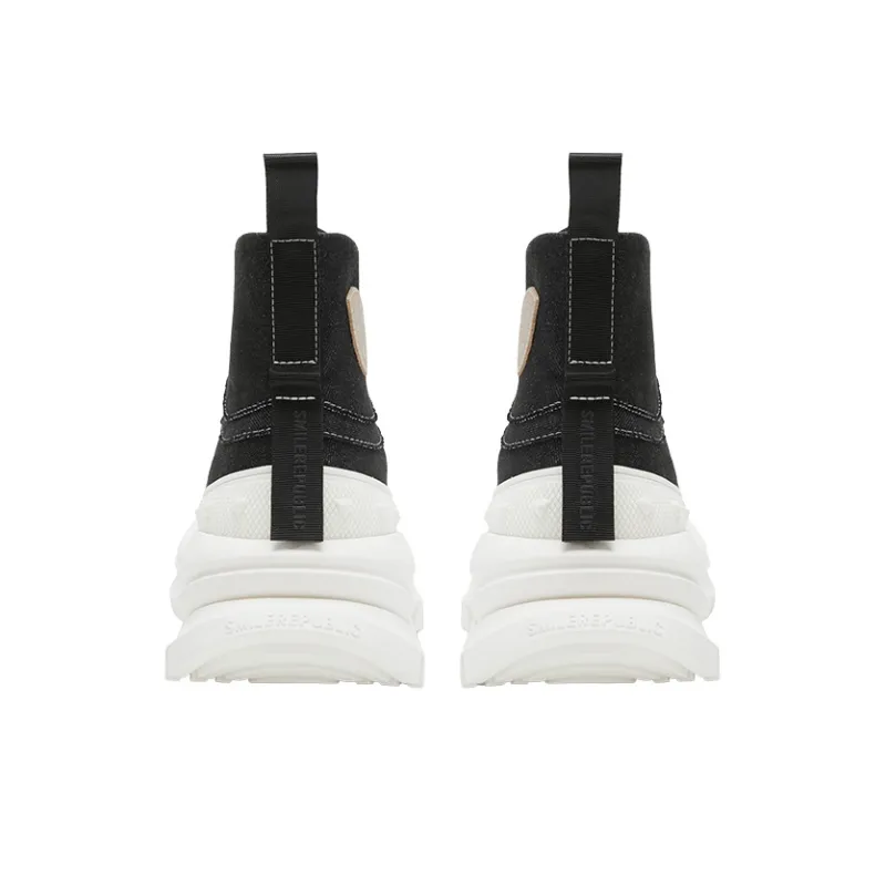 SMILEREPUBLIC QUEEN Anti Slip And Wear Resistant Height Increasing High Top Casual Shoes Unisex-5