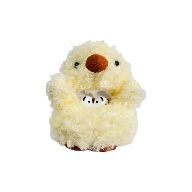 Sopi Compatibility With Apple AirPods 4/2/3/4th Generation/AirPods Pro/Pro 2 Plush Chick Headphone Cases-1