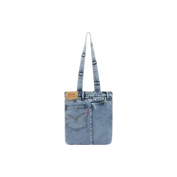 MOSCHINO Cotton Tote Bag, Shopping Bag, Handbag, Shoulder Bag Women's Denim Blue