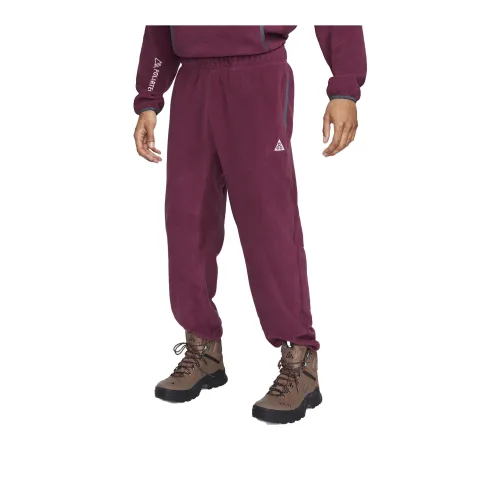 Nike ACG Polartec® 'Wolf Tree' Knitted Sweatpants Men's Burgundy