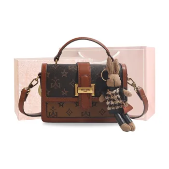 MISS GAIL Synthetic Leather Shoulder Bag, Crossbody Bag, Handbag Regular Women's Brown
