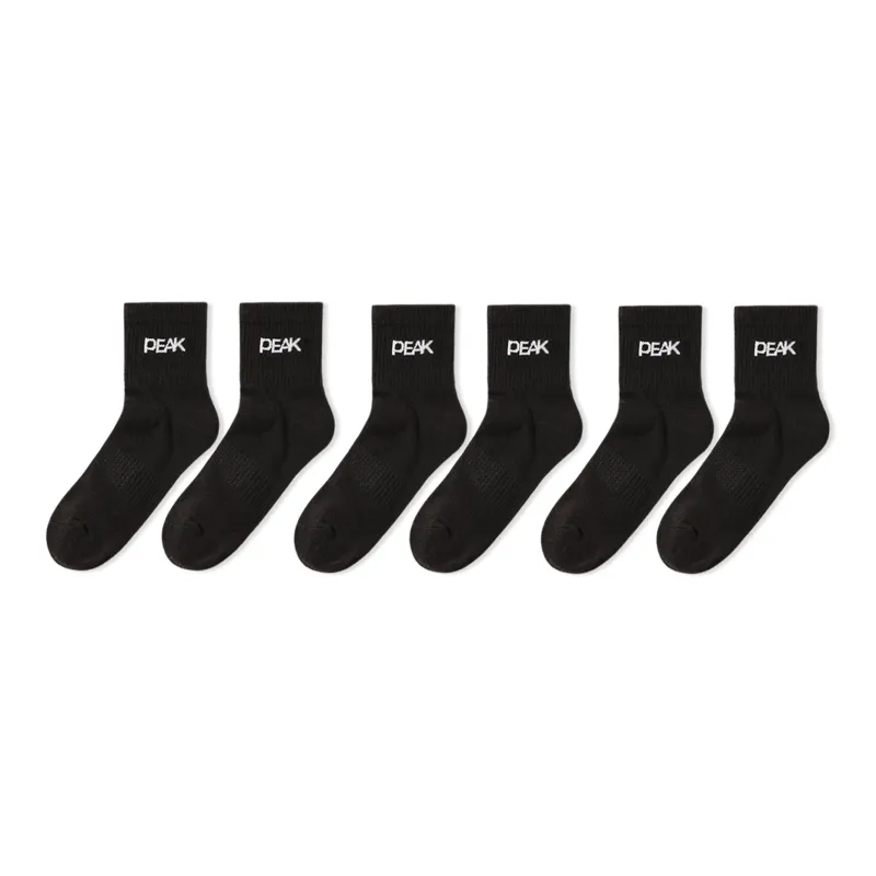 PEAK Mid Calf Socks Unisex 6 Pack-10