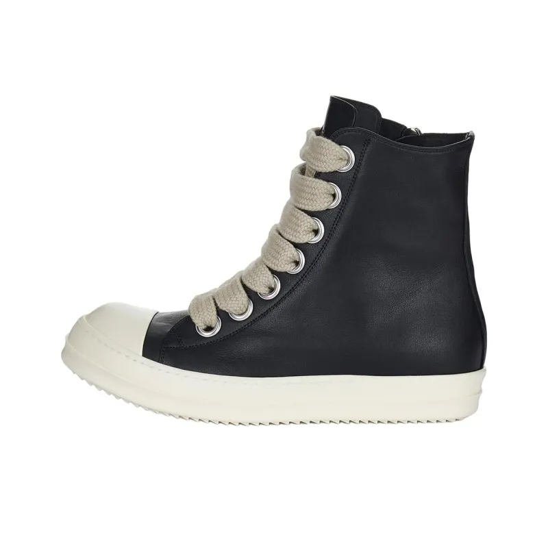 RICK OWENS/RO High Top Skateboard Shoes Women's Black-0