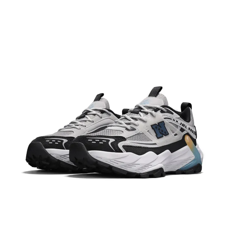 NFL Height Increasing Abrasion Resistant Slip Resistant Low Top Casual Shoes Men's Gray-2