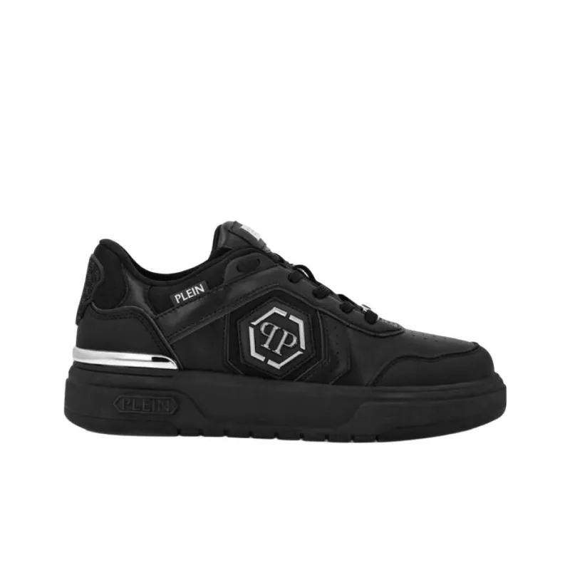 PHILIPP PLEIN Lo Top Low Top Skateboard Shoes Unisex Black-1