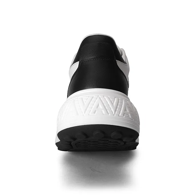 GOLDLION Slip Resistant Low Top Skateboard Shoes Men's White/Black-3