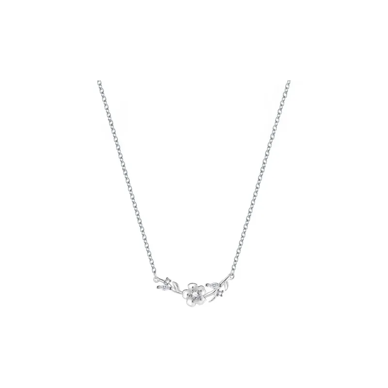Heart Grass 999 Fine Silver Necklaces Women's-0