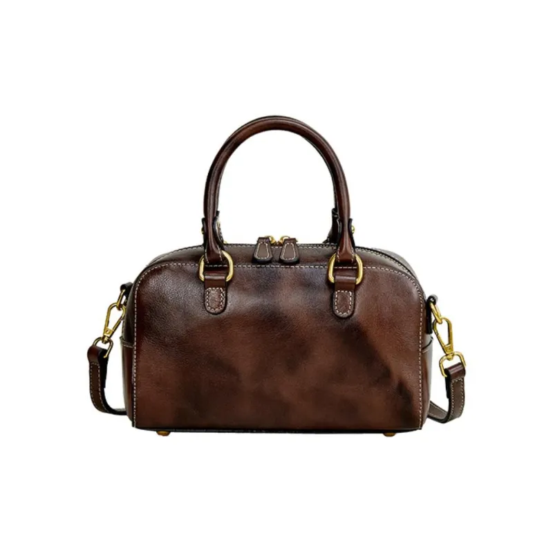 Espin Vegetable Tanned Cow Leather Crossbody Bag, Handbag Medium Size Women's Multicolor-3