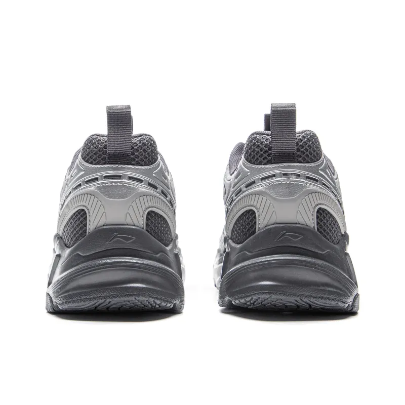 LiNing Meteor 2K Cushioning Anti-Slip And Wear-Resistant Low-Top Casual Shoes Men's Silver Black-5