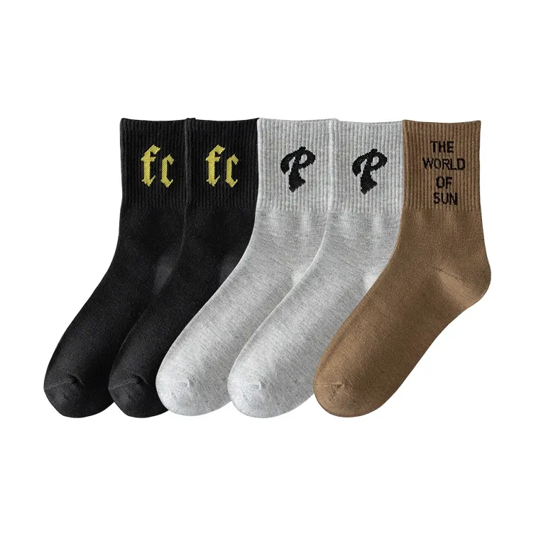 Cotton Gene Mid Calf Socks Unisex Combo Set-41