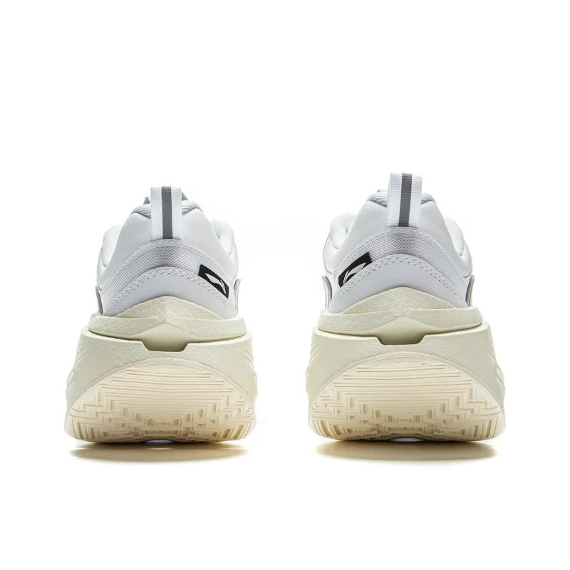 LiNing Cushioning Rebound Low Top Running Shoes Men's Standard White-5