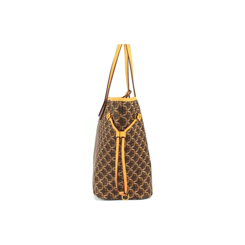 AQUASCUTUM PVC Tote Handbag Regular Women's Brown-4