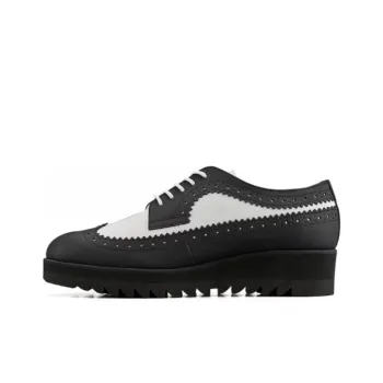 Onitsuka Tiger BROGUE Anti Slip Wear Resistant Low Top Casual Shoes Women's Black White