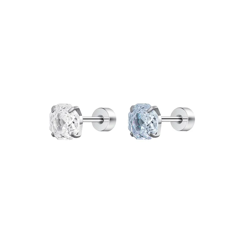 MISS XIA JWY Titanium Steel Stud Earrings Women's-0