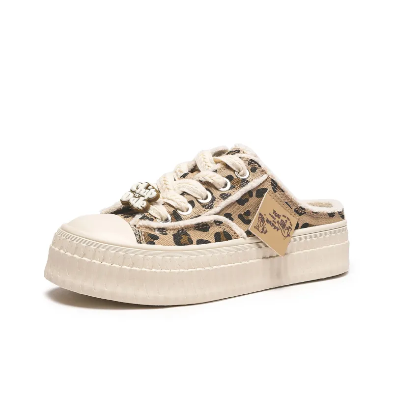 Disney x Hotwind Vintage Leopard Series Canvas Shoes Women's-9