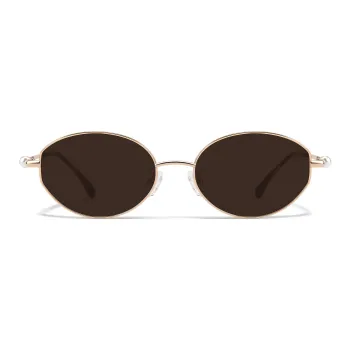 PROTAGO Β Titanium Oval Sunglasses Unisex
