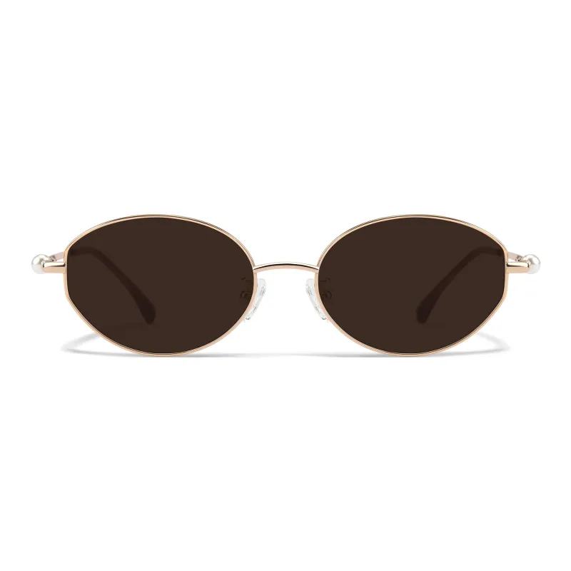 PROTAGO Β Titanium Oval Sunglasses Unisex-0