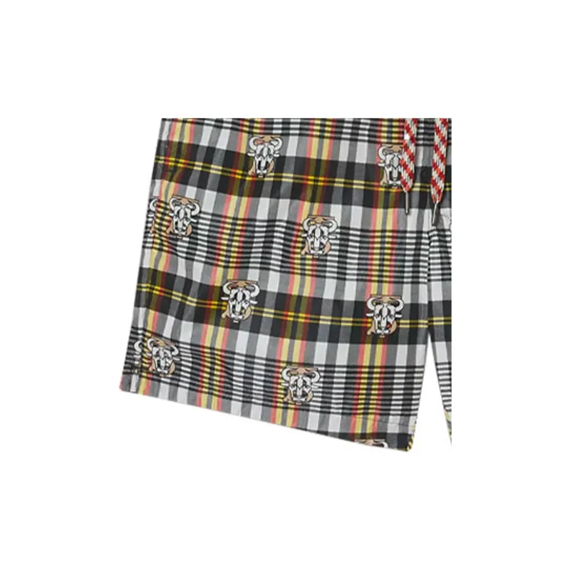 Burberry Casual Shorts Men Zinnia Yellow-4