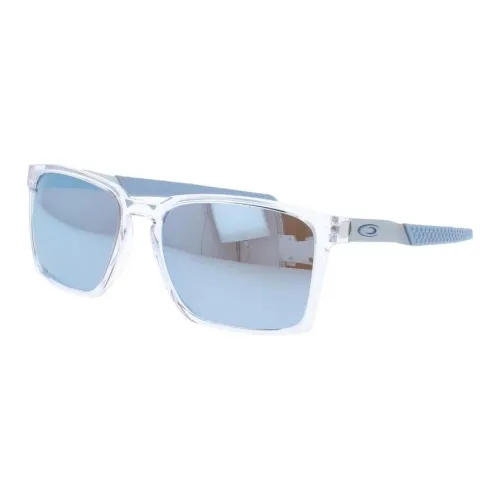 Oakley Acetate Square Sunglasses Unisex Transparent