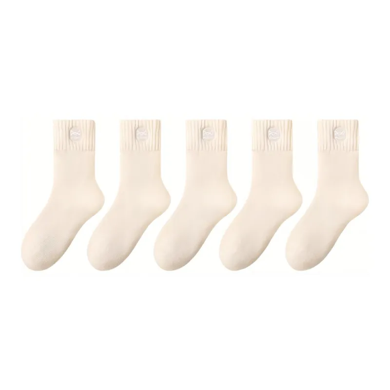MIIOW Mid Calf Socks Unisex Combo Set-7