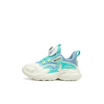 BIG WASP Cushioned Water Resistant And Warm Kids Lifestyle Shoes White Green Kids'