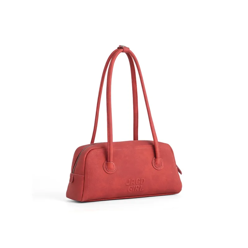JACD PU Handbag Regular Women's Deep Grapefruit/Hot Song Red-1