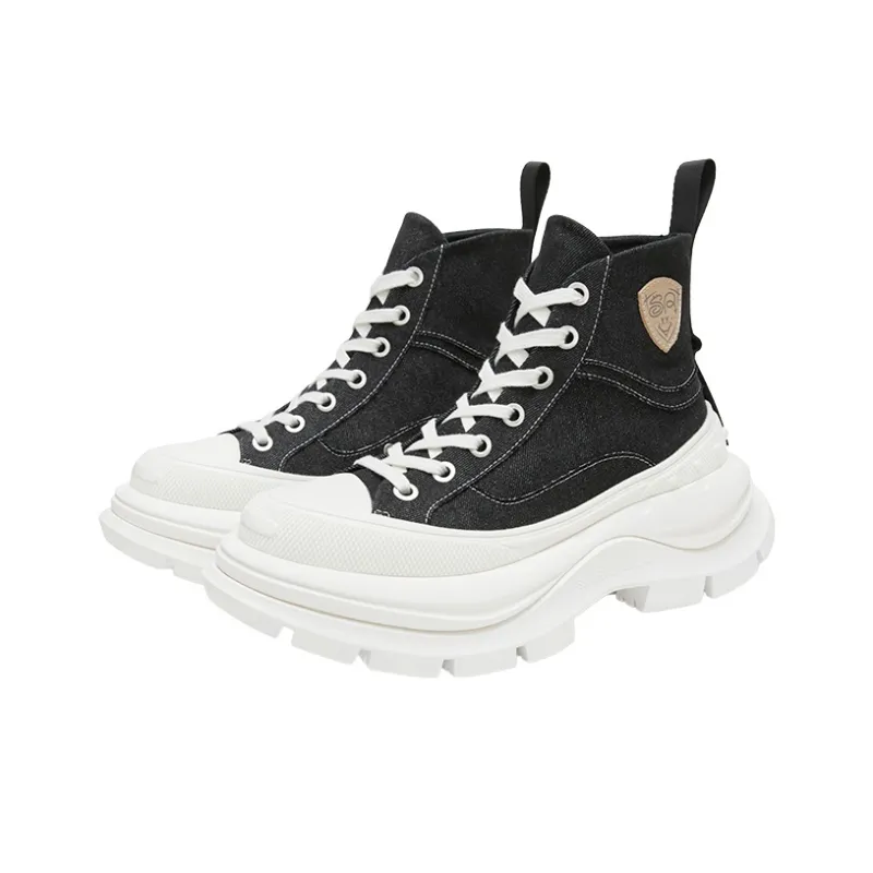 SMILEREPUBLIC QUEEN Anti Slip And Wear Resistant Height Increasing High Top Casual Shoes Unisex-2
