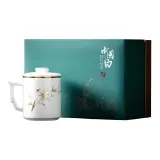 Li Ti Tong-Contentment Is Happiness Wenxuan Cup (Glazed)