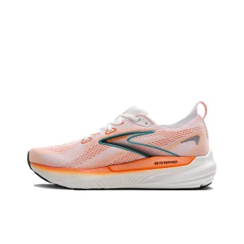 Brooks Glycerin GTS Slip Resistant And Breathable Low Top Casual Running Shoes Men's White Orange