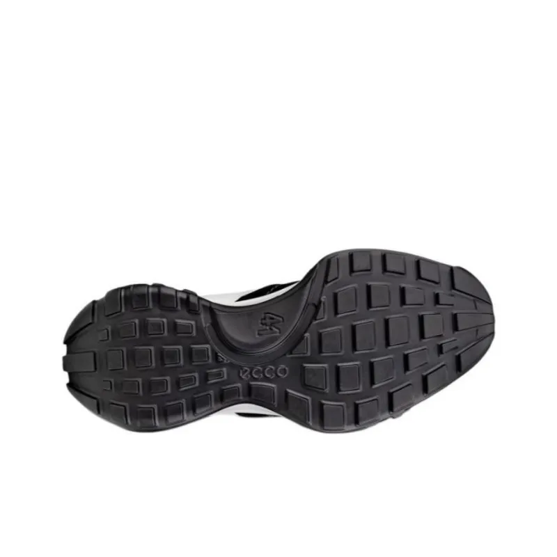 Ecco Retro Wear-Resistant Low-Top Casual Shoes Men's White Black-5